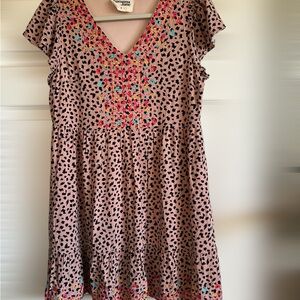 Savanna‎ Jane Pink Patterned Dress